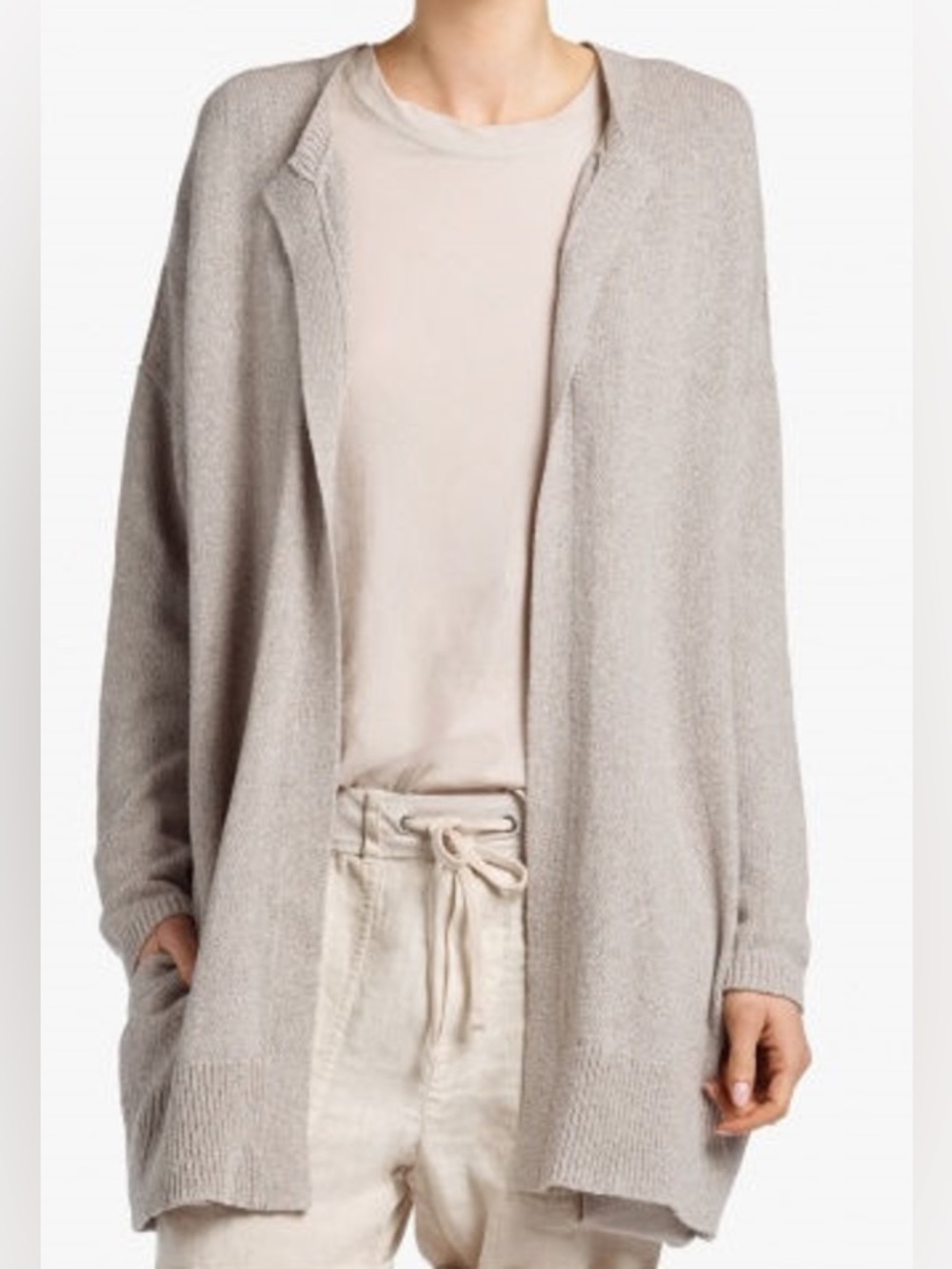 James Perse cotton cardigan grey